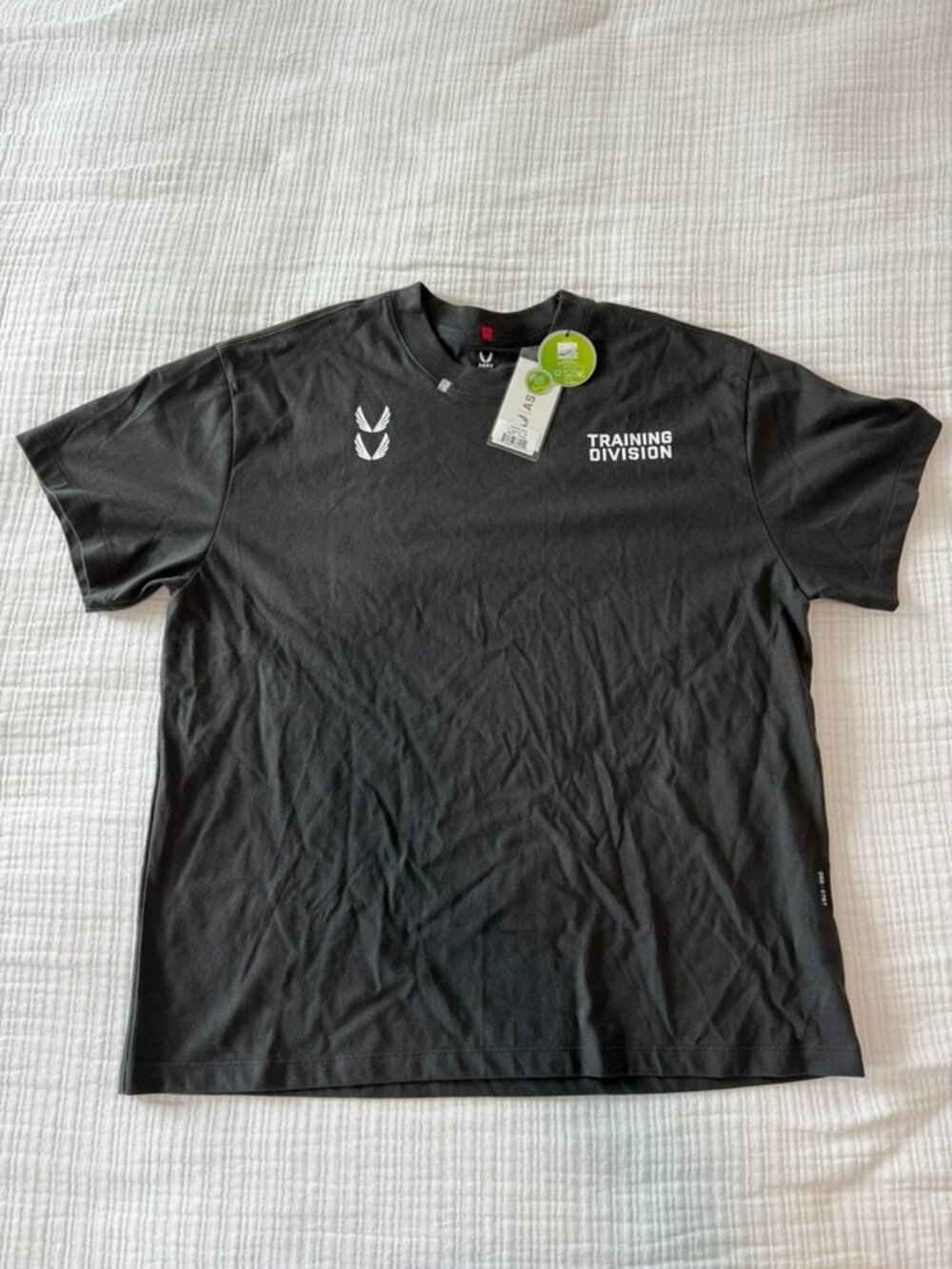 ASRV Tech Essential Relaxed Tee Black Training Division DSG-0797 Men's S NWT